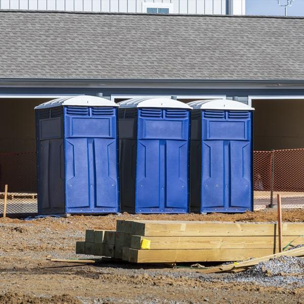 Heavy-duty construction site porta potty in Syracuse, New York