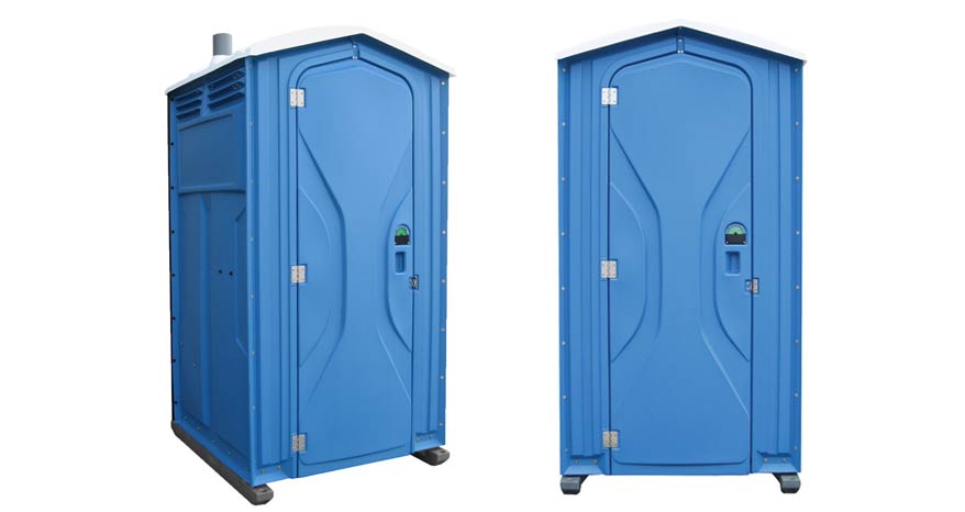 Long-term porta potty units on site in Syracuse, New York